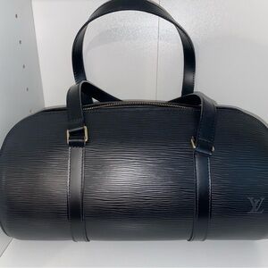 Louis Vuitton Soufflot Black Epi Leather bag- EUC- one owner
